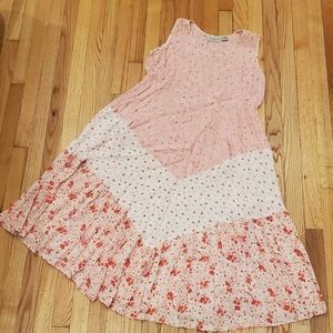 Vintage Nostalgia Sleeveless Midi Dress